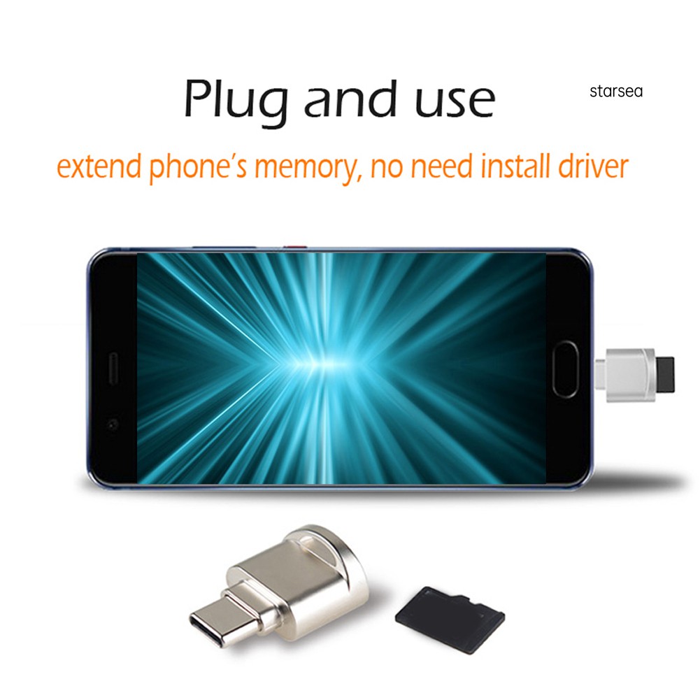 Đầu Đọc Thẻ Nhớ Micro Usb / Type-C Tốc Độ Cao | BigBuy360 - bigbuy360.vn