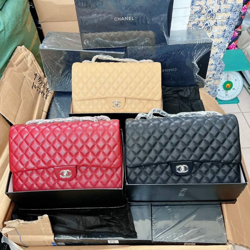 TÚI CÔNG SỞ CHANEO CLASSIC DA CAVIAR  SZ 33 FULL BOX
