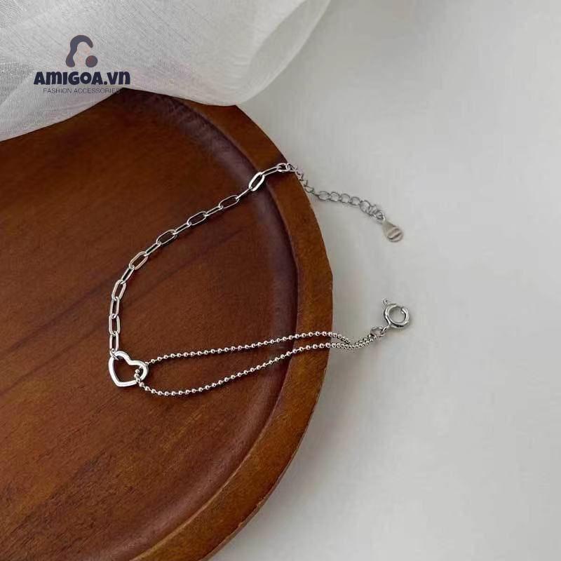 ✨✨Vòng Tay Hai Lớp Thiết Kế Khoét Rỗng Đơn Giản Thời Trang Cho Nữ