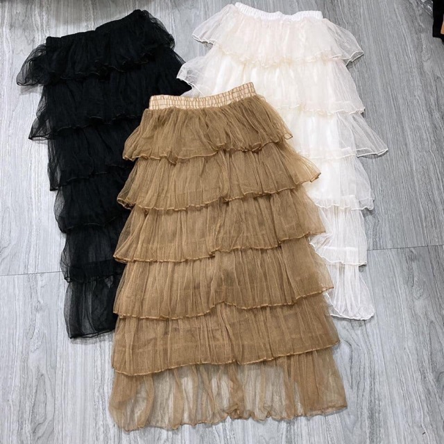 Chân váy ren 6 tầng -hàng quảng châu