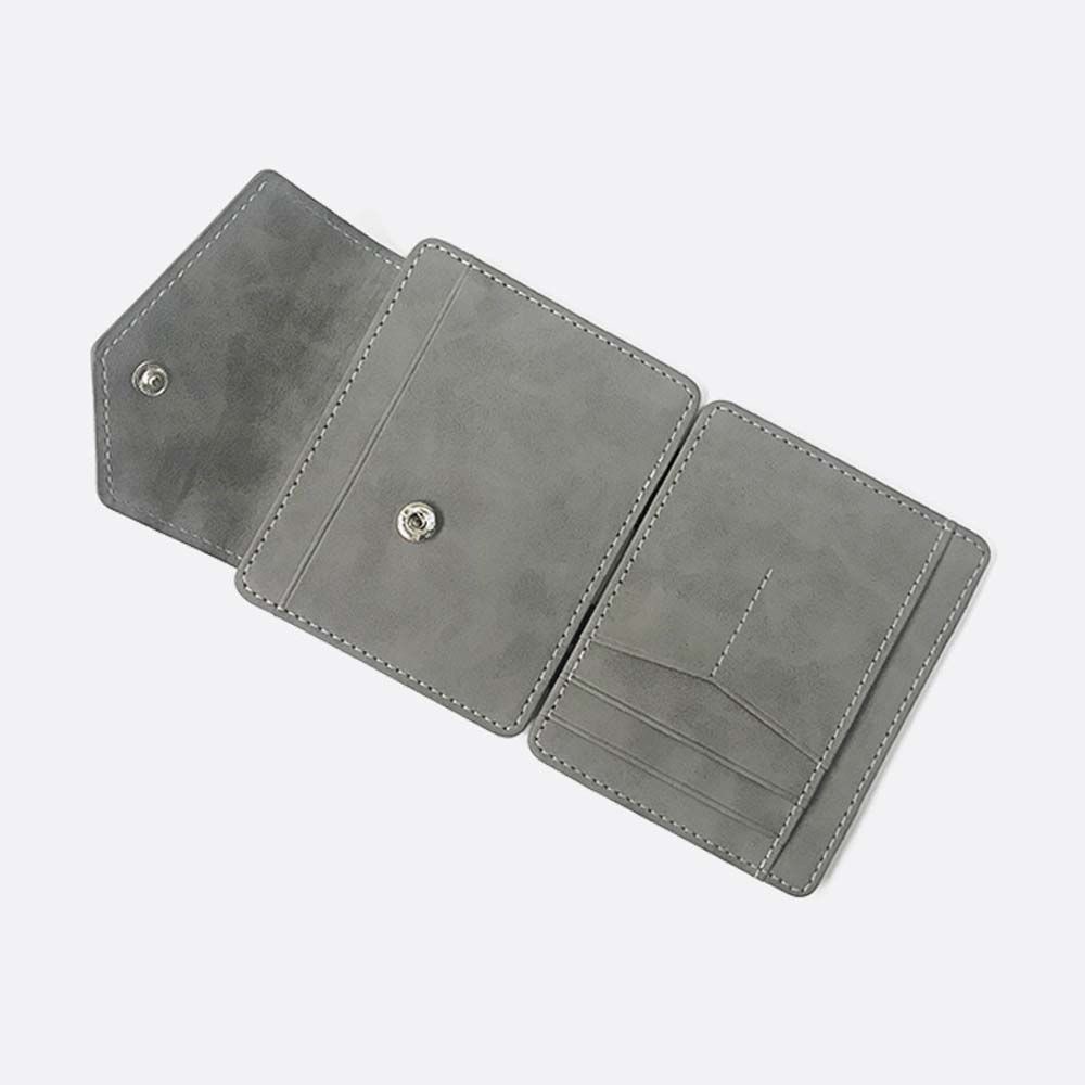 Ví da PU mini thời trang nhiều màu tùy chọn dùng để đựng tiền mặt/tiền xu/thẻ ngân hàng/thẻ ID/danh thiếp dành cho nam