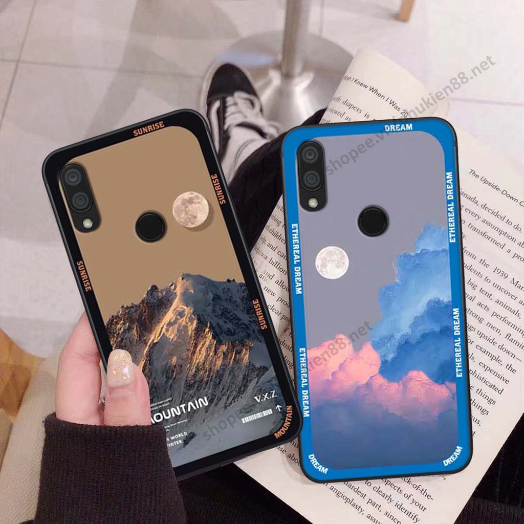 Ốp Xiaomi Redmi 7 hình vũ trụ, mountain, cloud phong cách cá tính