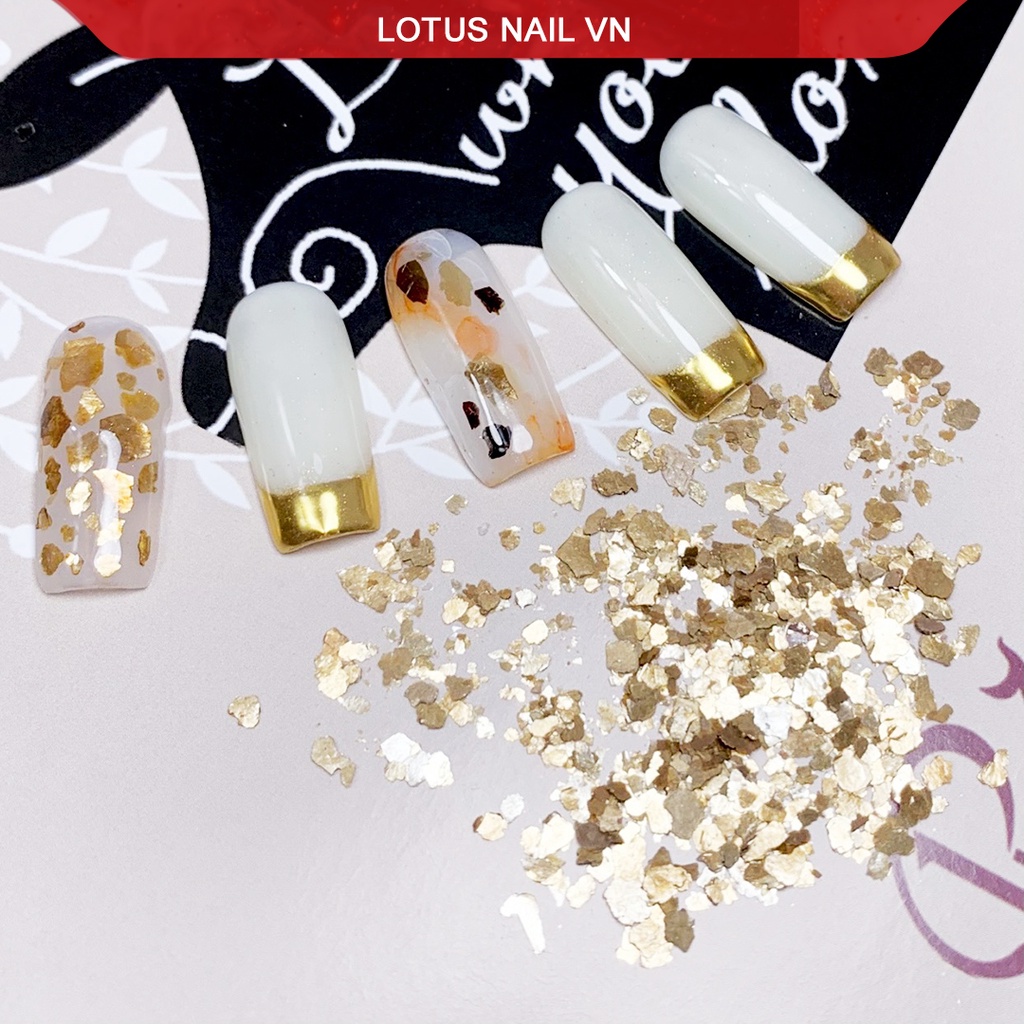 Set phụ kiện nail, vảy cá trang trí móng 6 màu