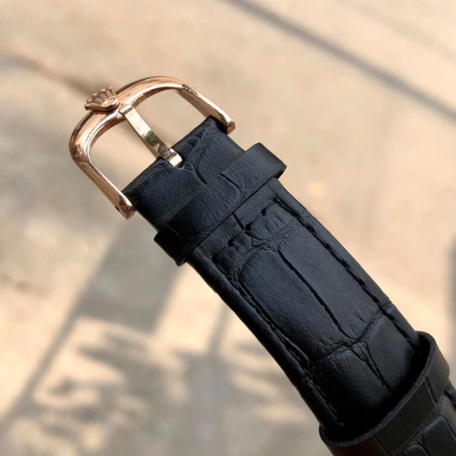 Đồng hồ Nam V789, mẫu 6 kim đính đá mặt trắng, nhiêu màu lựa chọn, dây da, dòng cơ Automatic size 40mm , Đồng hồ thật gi