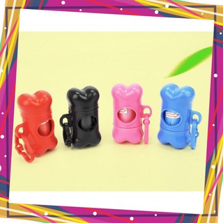 Bộ hộp kèm túi đựng rác thải cho Pet dạng khúc xương mini nhỏ gọn tiện lợi