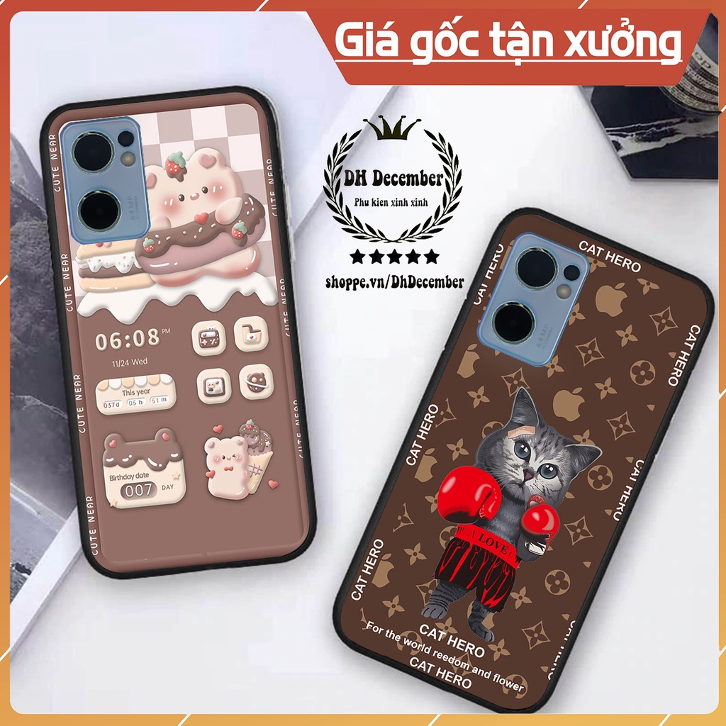 Ốp lưng Oppo RENO 7 5G in hình 3D GẤU HỒNG-GẤU BEER -XINH XẺO CỰC ĐẸP