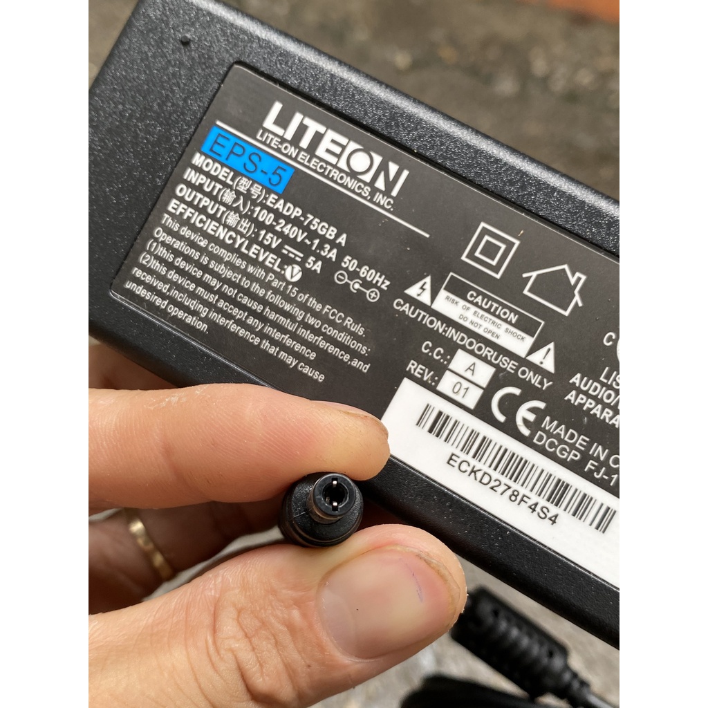 Dây sạc loa kéo DC 15V-5A bản gốc chính hãng