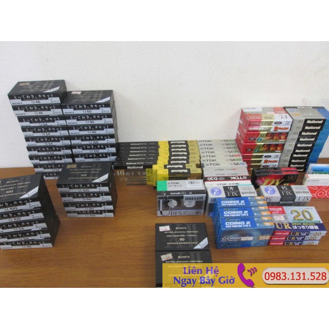 Combo 3 Băng Cassette Cũ 1 Nước Có Nhạc Các Hãng Có Thể Thâu Lại Được, Băng Cassette Cũ 95%