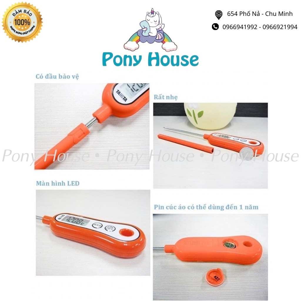 Nhiệt Kế Đo Nước Pha Sữa TANITA Nhật Bản - Nhiệt Kế Điện Tử Đa Năng Đo Nhiệt Độ Nước, Sữa, Thực Phẩm