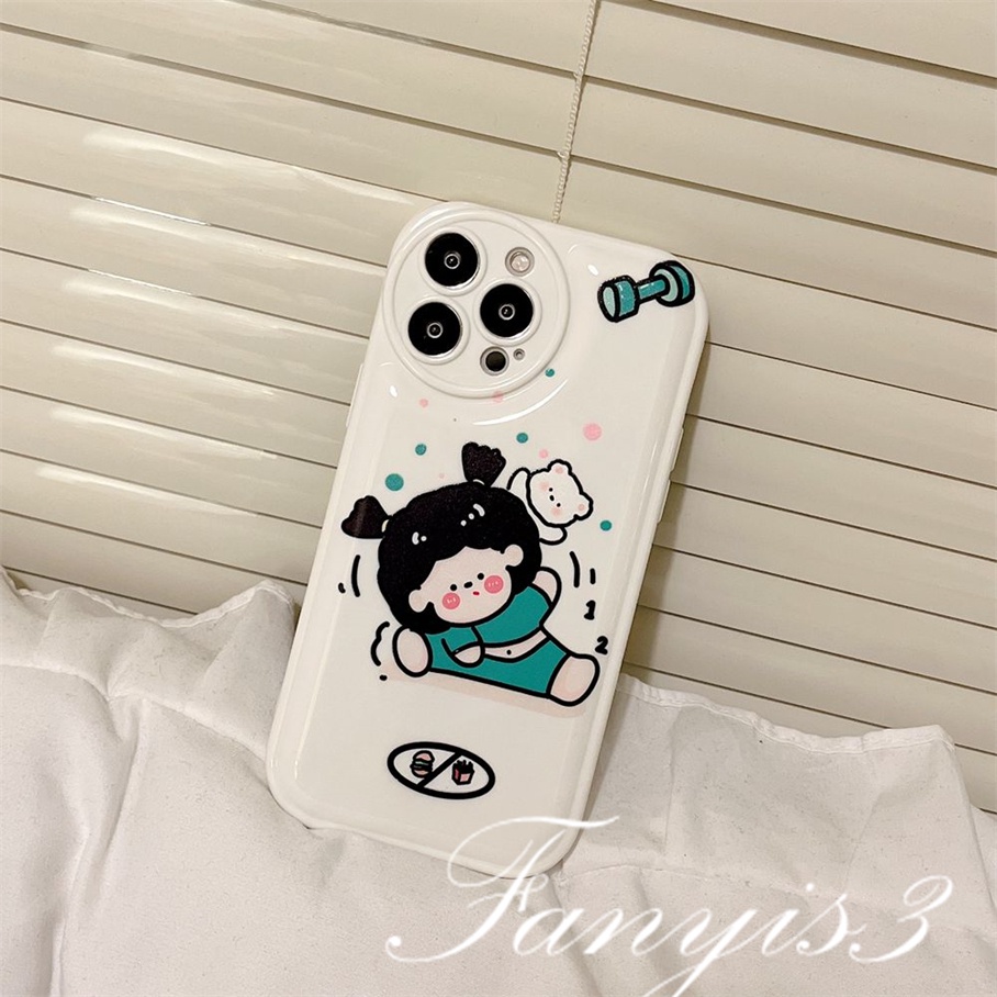 Ốp Điện Thoại TPU Mềm Đệm Khí In Hoạt Hình Dễ Thương Cho iPhone 14 13 12 11 Pro Max X XR Xs Max 8 7 6 6s Plus SE 2020