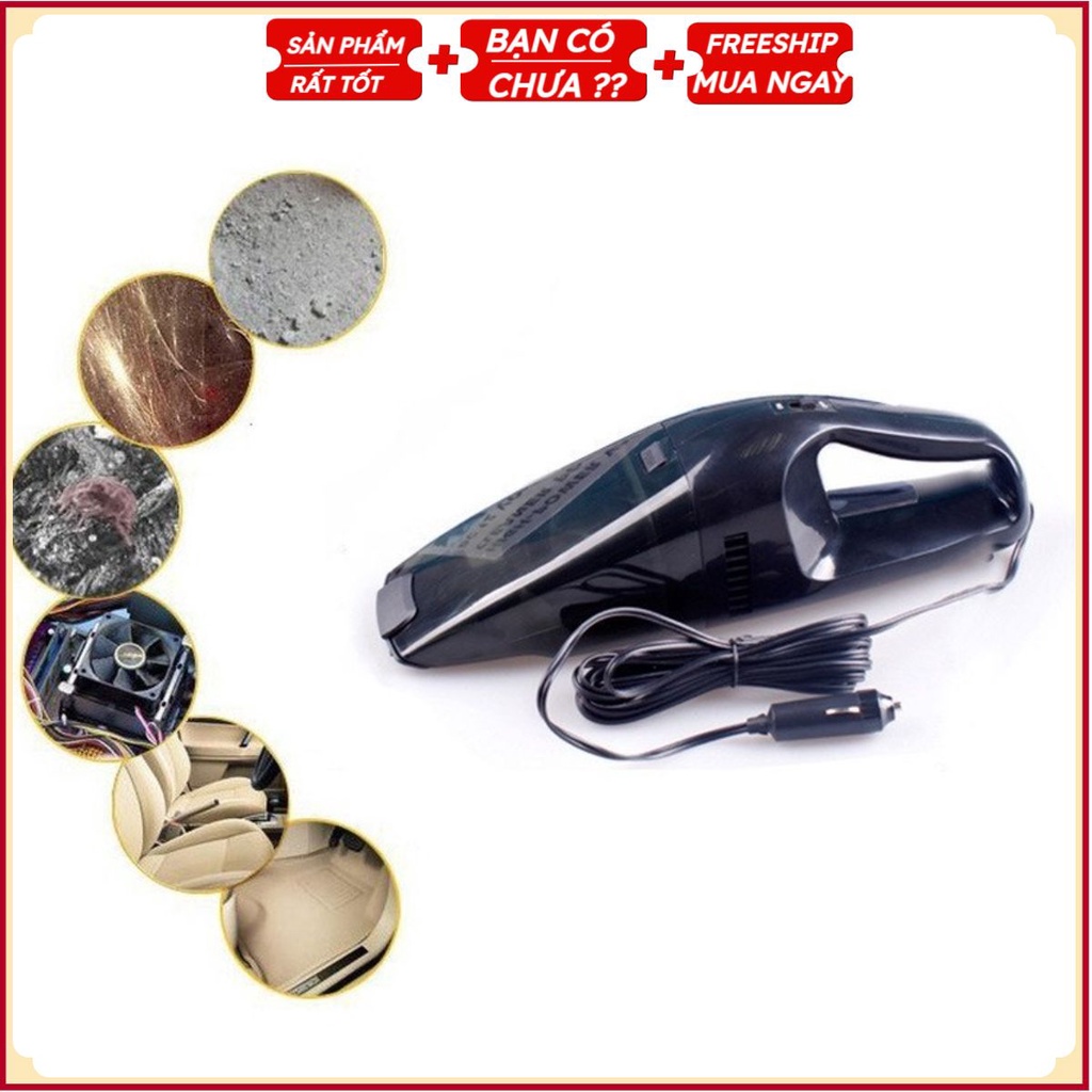 Máy hút bụi cầm tay tiện ích cho ô tô KT01 (Xám)