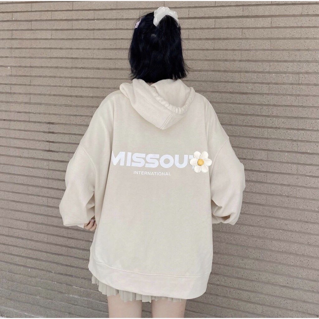 ÁO KHOÁC NỮ ❣️FREESHIP❣️  Áo Khoác Nỉ Bông MISSOUT Kéo Khóa Liền Mũ Form Rộng Unisex TTAK446 | BigBuy360 - bigbuy360.vn