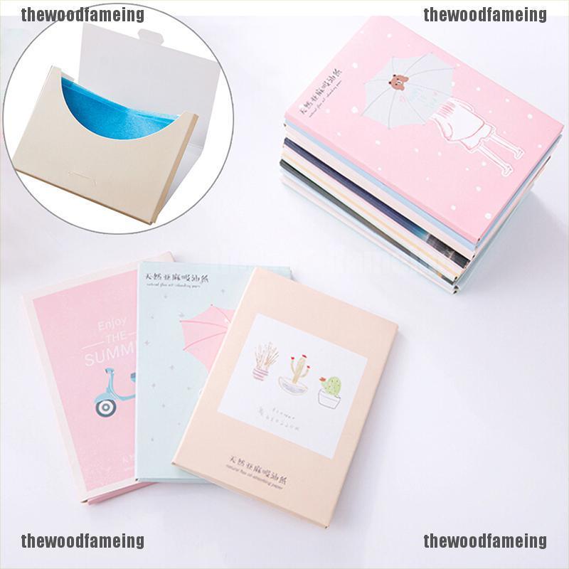 Giấy thấm dầu tẩy trang thiết kế họa tiết hoạt hình phong cách Hàn Quốc xinh xắn | BigBuy360 - bigbuy360.vn