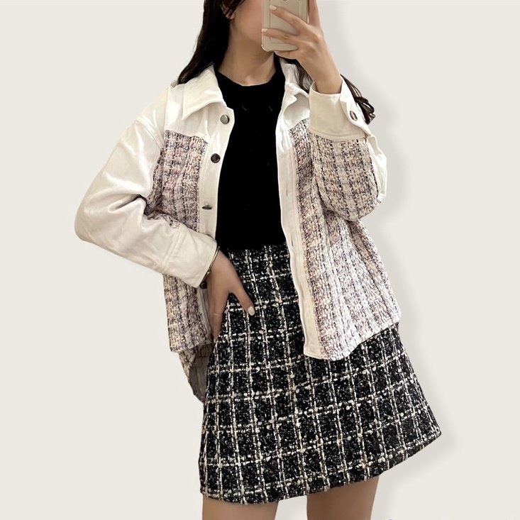 CHÂN VÁY DẠ TWEED TUYỂN CHỌN 1