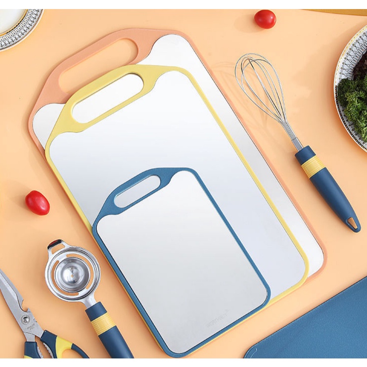 Thớt Hai Mặt Bằng Thép Không Gỉ Tiện Dụng Và Bền