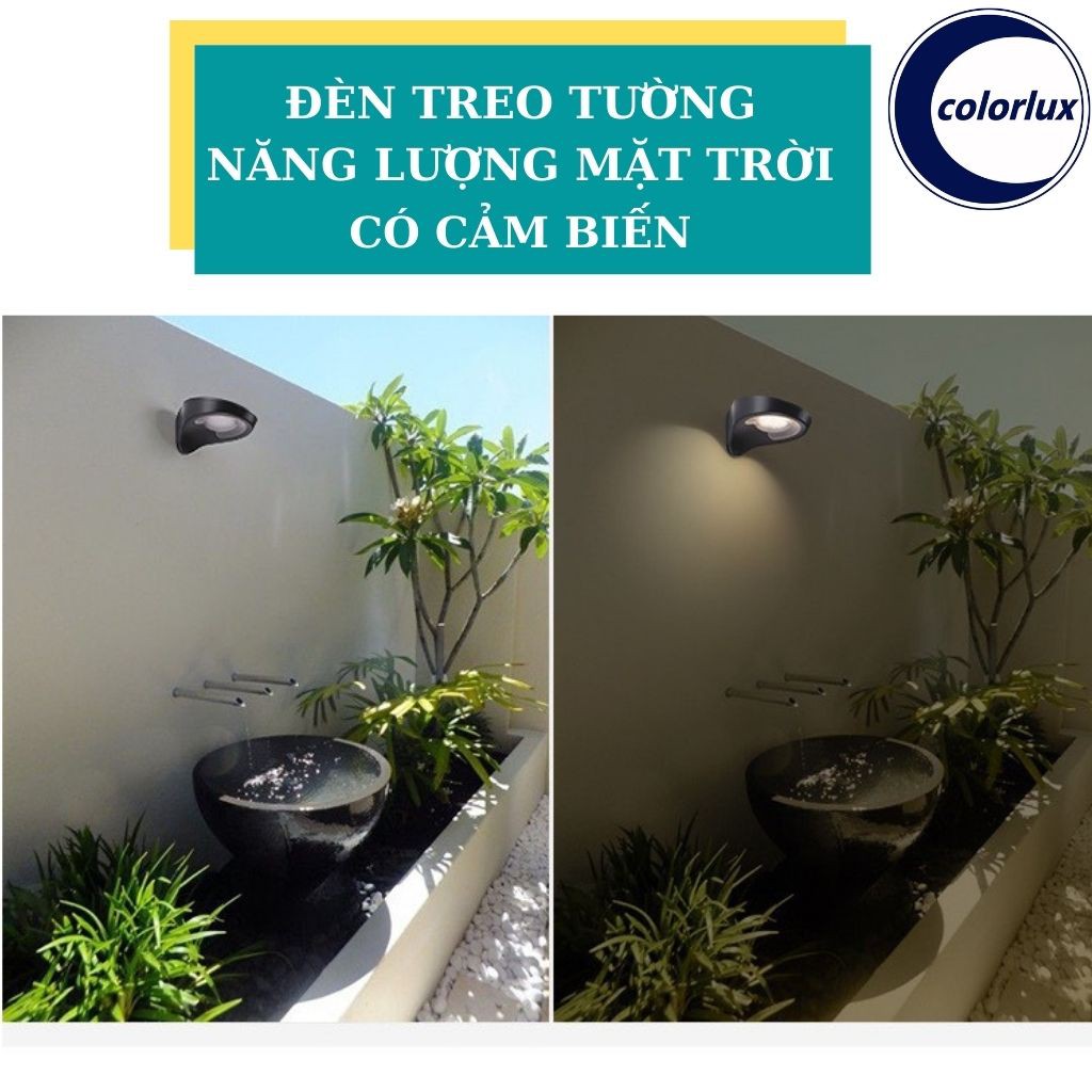 Đèn Trang Trí Sân Vườn Đèn Ngoài Trời Năng Lượng Mặt Trời COLORLUX