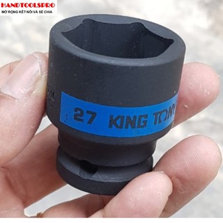Đầu tuýp lục giác đen ngắn 1/2″ 27mm 453527M Kingtony