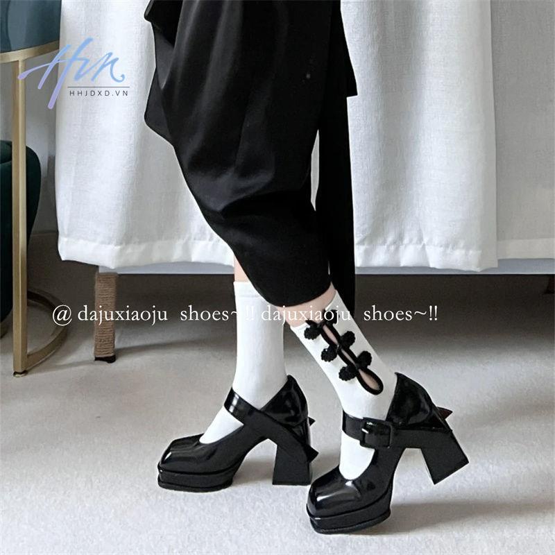 Giày Cao Gót Da Đế Dày Thời Trang Mùa Hè Dành Cho Nữ 2022
