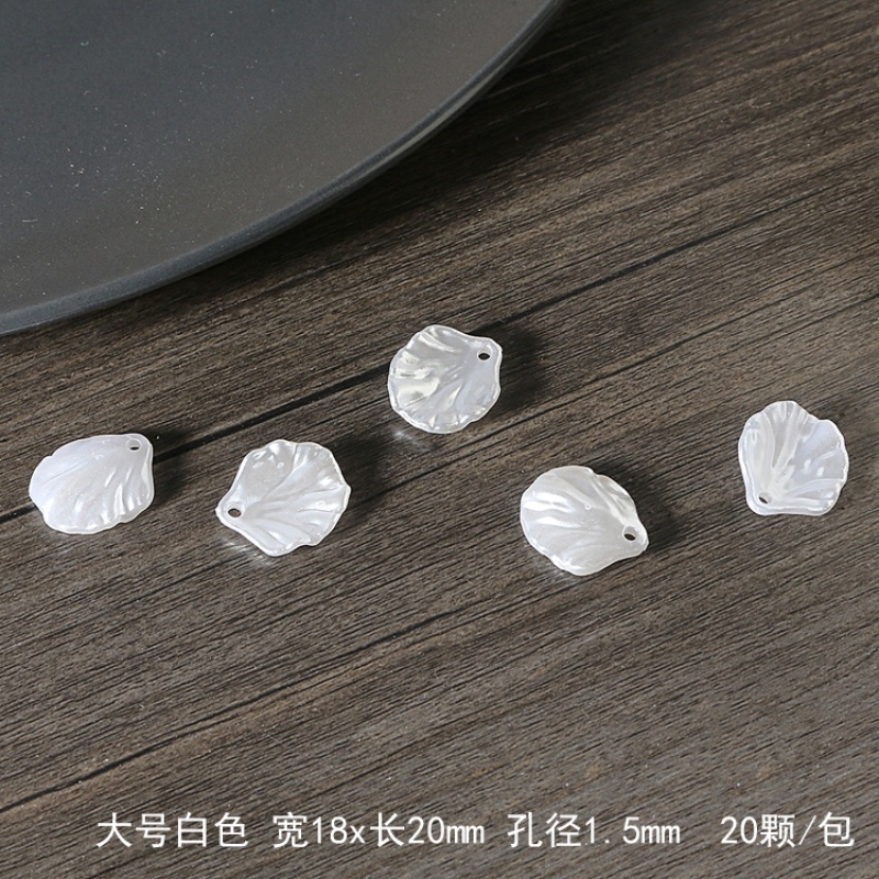 Bộ 20 vỏ sò cánh hoa nhân tạo dành cho làm đồ trang sức thủ công
