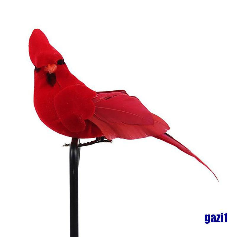 (gazi1) Creative Foam Feather Artificial Parrots Imitation Bird Model Garden Decoration