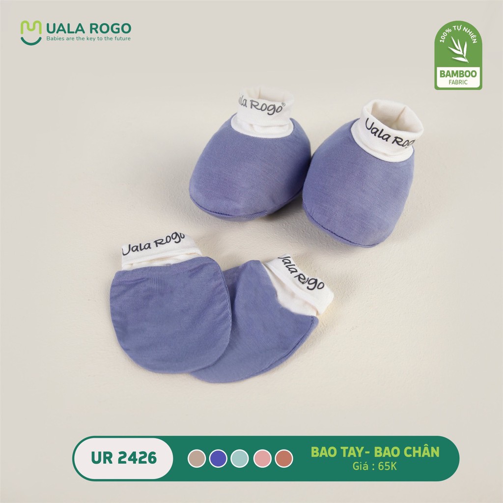 SET BAO TAY BAO CHÂN BAMBOO 5 MÀU UALAROGO UR2426