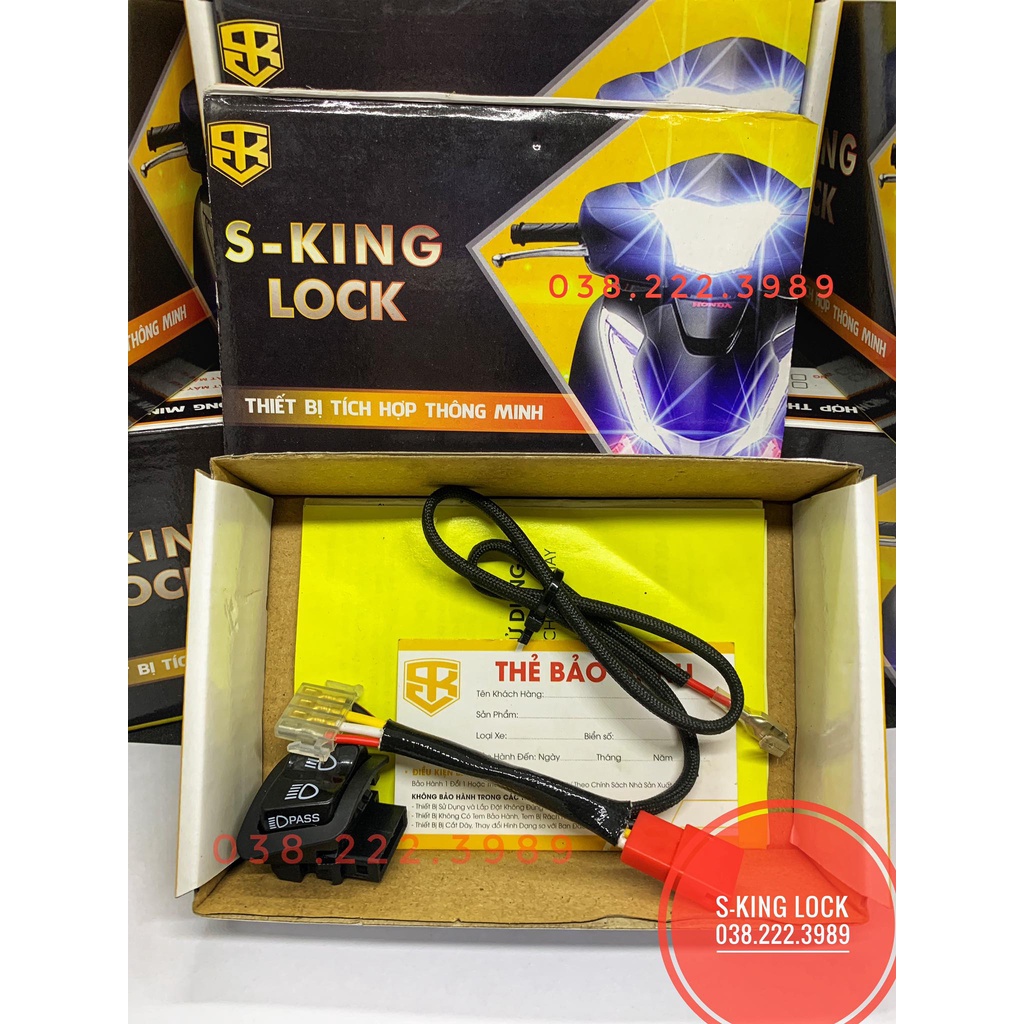 Bộ Giắc Chế Passing Sh Cho Xe WAVE RSX | S-KING LOCK - BẢO HÀNH 12 THÁNG