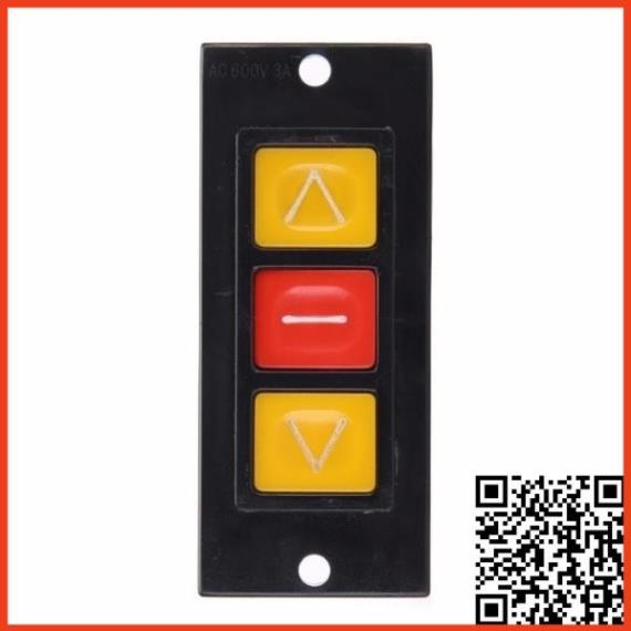 Công tắc âm tường 3 nút on-off-on dùng điều khiển mô tơ cửa cuốn thay thế remote