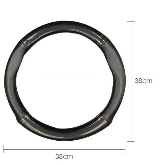 Bọc Vô Lăng Mitsubishi xpander outlander pajero sport triton attrage jolie chất liệu da vân cacbon size 38cm