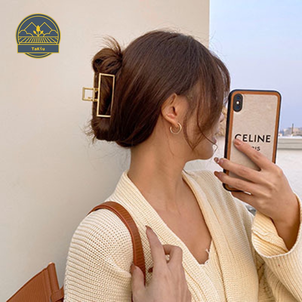 Kẹp Tóc Hàn Quốc Kim Loại Cỡ Lớn Thời Trang Hotttrend Cute