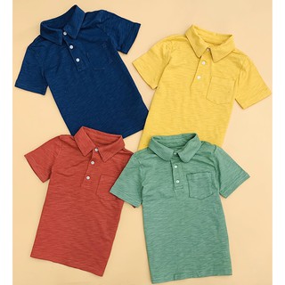 Áo polo gân xước bé trai Carter's