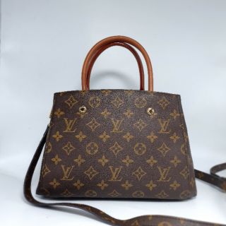 Túi xách lv da thật si Nhật size 27cm