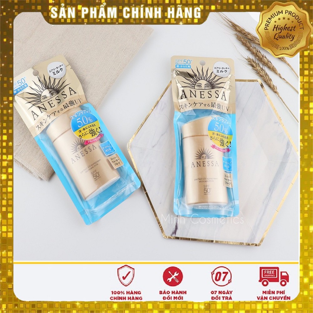 Sữa chống nắng dưỡng da bảo vệ hoàn hảo Anessa Perfect UV Sunscreen Skincare Milk 60ml