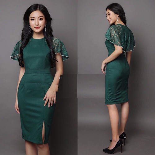 ĐẦM ÔM DỰ TIỆC PHỐI REN DUYÊN DÁNG DOPR99