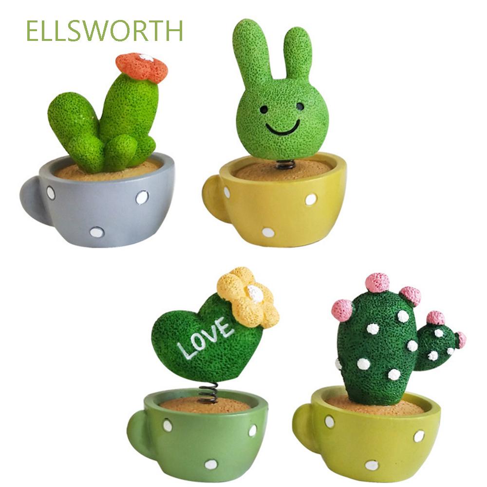 Chậu Cây Xương Rồng Mini Dễ Thương Trang Trí Xe Hơi