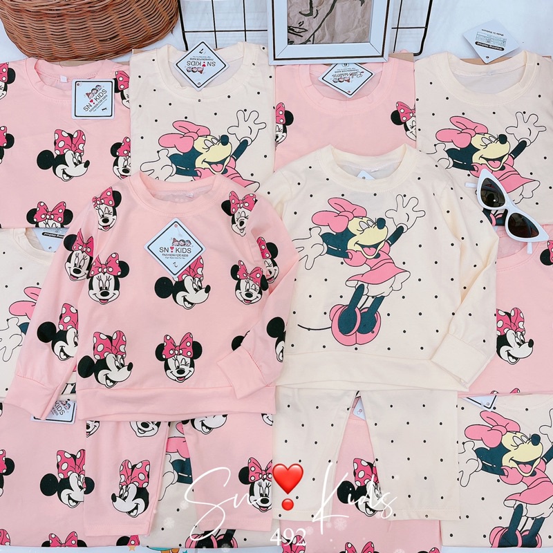 Set bộ Micky kem hồng cho bé