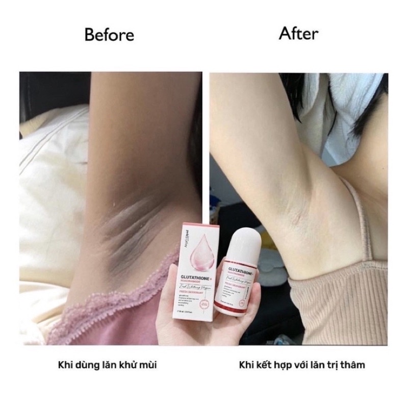 Lăn Khử Mùi Angel's Liquid Glutathione Plus Niacinamide Fresh Deodorant 60ml