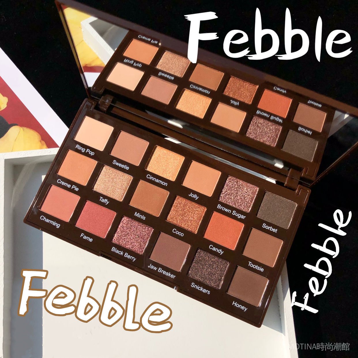 (Hàng Mới Về) Bảng Phấn Mắt Febble 18 Màu Sắc Hiệu Ứng Lì / Ánh Nhũ Kết Hợp Thời Trang | BigBuy360 - bigbuy360.vn