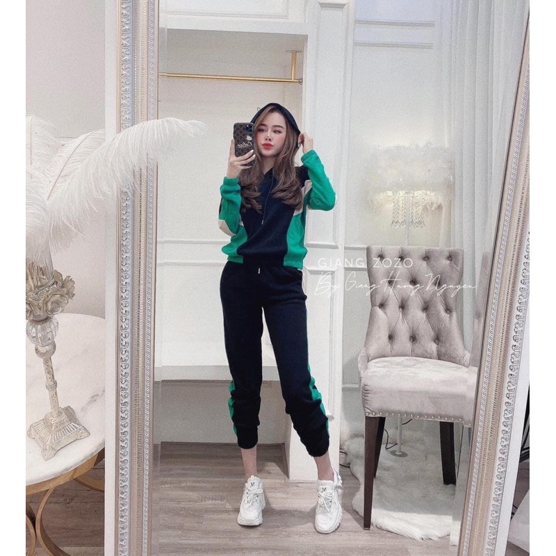 [Mã WASTCOOL giảm 15% tối đa 50K đơn 99K] Bộ thể thao viền 2 màu dành cho nữ | BigBuy360 - bigbuy360.vn