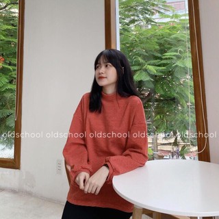 [RẺ VÔ ĐỊCH] Áo Nỉ Len Cổ Lọ Tay Phồng (ảnh thật/sẵn/cóvideo)