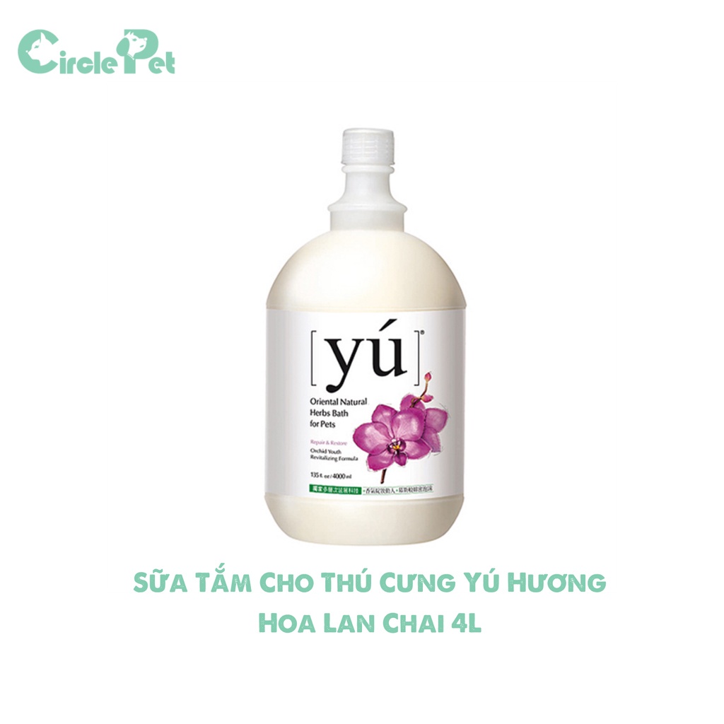 Sữa Tắm Cho Thú Cưng Yú Chiết Xuất Từ Thiên Nhiên Nhiều Hương Thơm Chai 4L - Circle Pet
