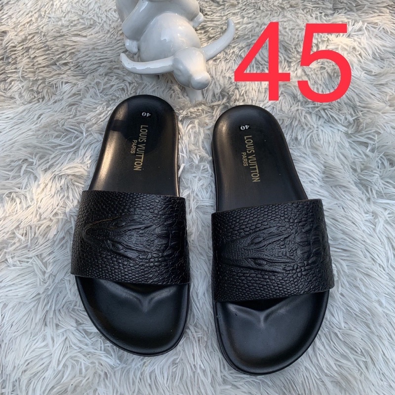 Dép da nam Dép da cá sấu nam hot 2022