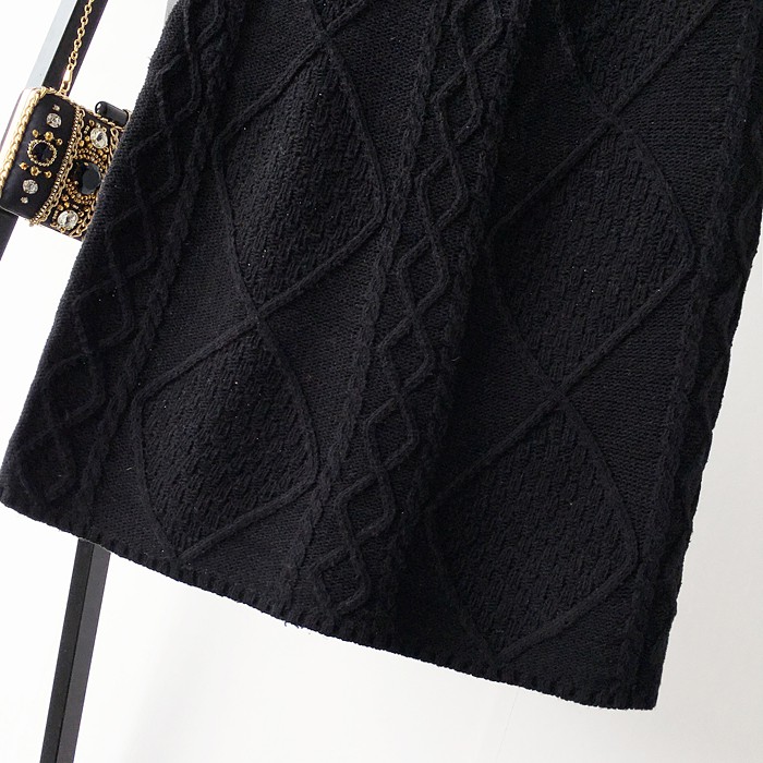 CHÂN VÁY LEN DÀY DỆT HÌNH THOI | BigBuy360 - bigbuy360.vn