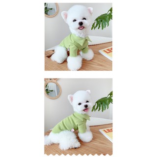 Áo cổ trơn cổ bẻ cho thú cưng