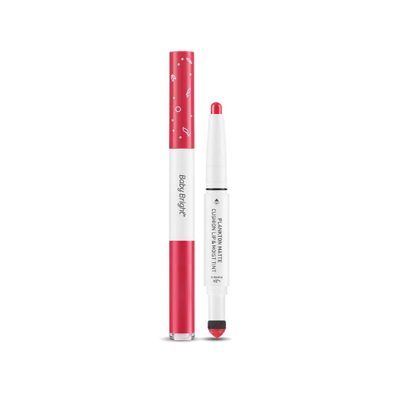 Son Baby Bright Hai Đầu Plankton Matte Cushion Lip And Moist Tint