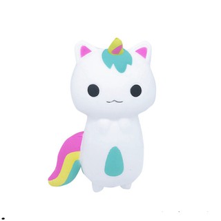 Đồ Chơi Xốp Squishy Giảm Stress Hình Cáo Bảy Sắc Cầu Vồng Dễ Thương Cho Bé