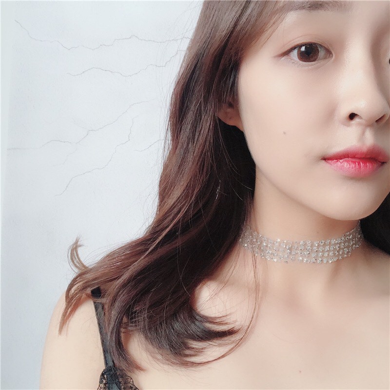 {FREESHIP 50K} Chocker vòng cổ vải ren đính kim tuyến lấp lánh xinh xắn - TOBI'SHOP