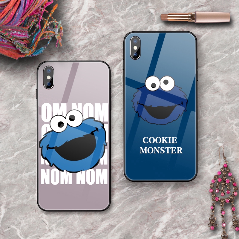 Ốp điện thoại mặt kính hình ELMO 123 cho CASE OPPO F11 PRO F9 F7 F5 F3 F1 A3S A5S A7 RENO 10X ZOOM Realme 3 R17 PRO A1K