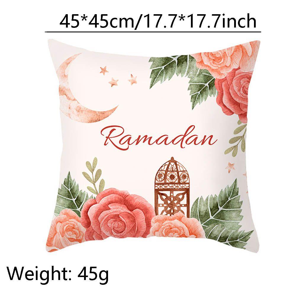 Vỏ Gối Sofa Trang Trí Họa Tiết EID Mubarak 45 * 45CM