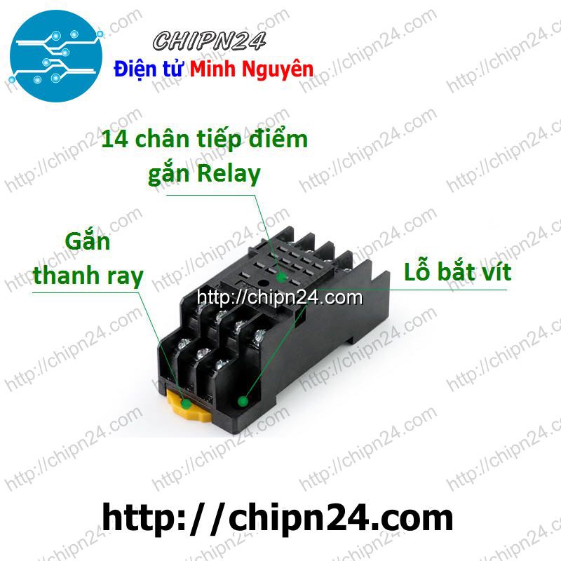 [1 CÁI] (H115) Đế Relay Kiếng 14 chân (PYF14A MY4NJ HH54P)