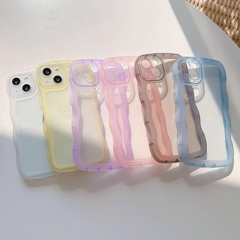 Ốp lưng iphone trong LƯỢN SÓNG silicon TPU mềm 7/7plus/8/8plus/xs/11/12/13/14/pro/max/plus